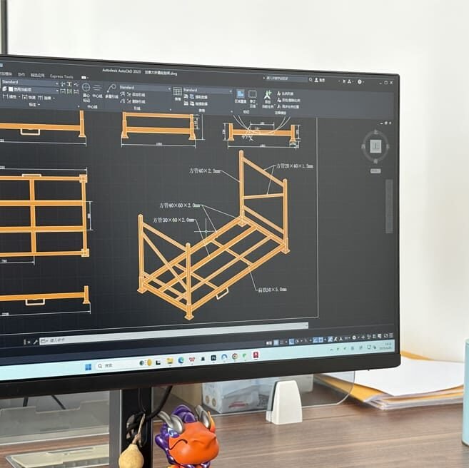 Tire racks design drawing
