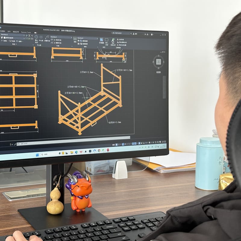 Tire racks design drawing
