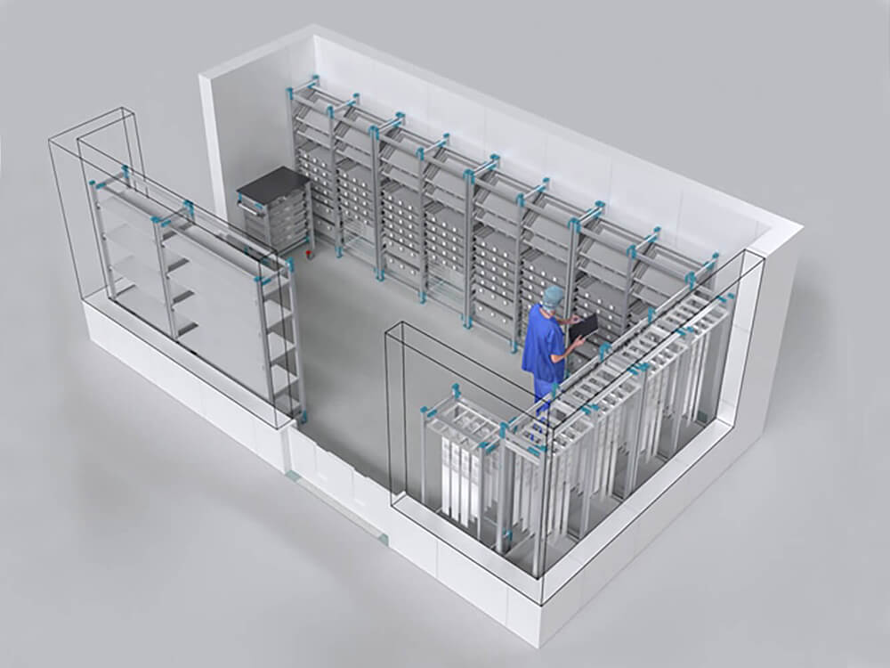 Storage rack samples