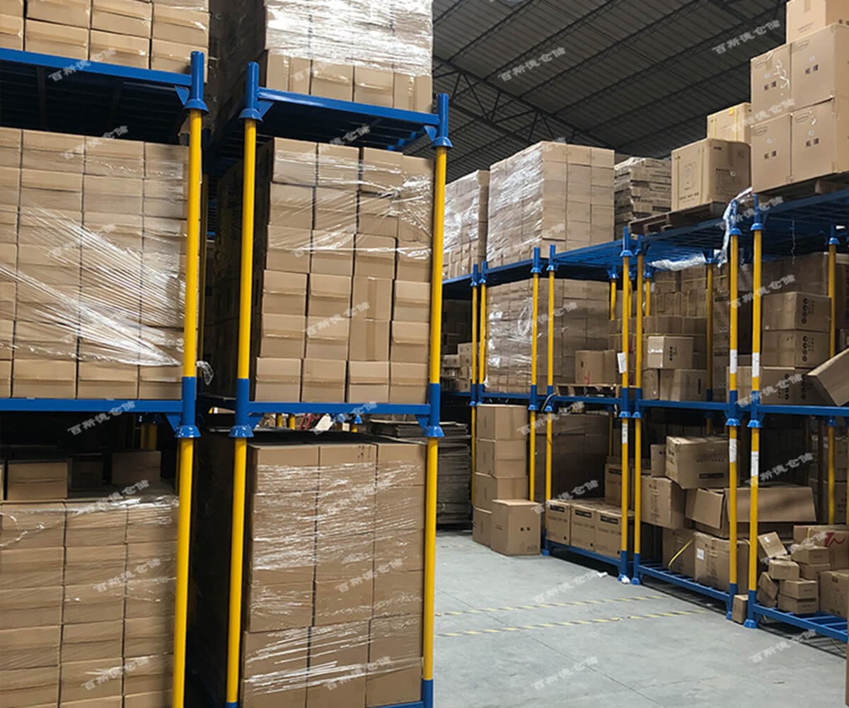 Kühlkettenregallösungen 7 Abnehmbares Rundrohr-Einsteckgestell2