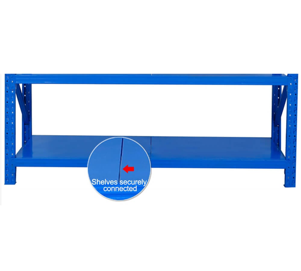 Shelves securely connected